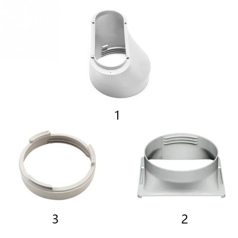 

3 Type Portable Air Conditioner Exhaust Duct Interface For 15cm diameter Air Outlet Durable ABS Hose White Connector Adapter #20
