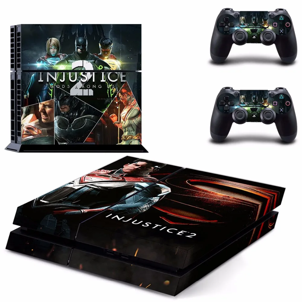 Injustice 2 PS4 наклейка на всю кожу лицевые панели для консоли и контроллера Sony playstation