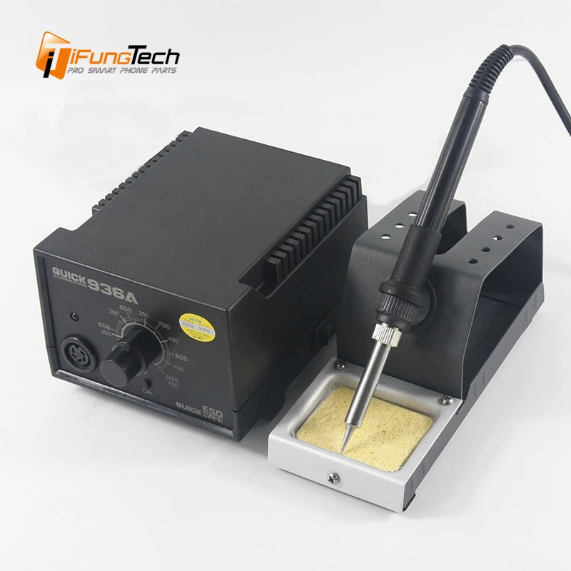 QUICK 936A 220 V постоянная температура Антистатическая 60 Вт паяльная станция пайка Утюг SMD паяльная станция