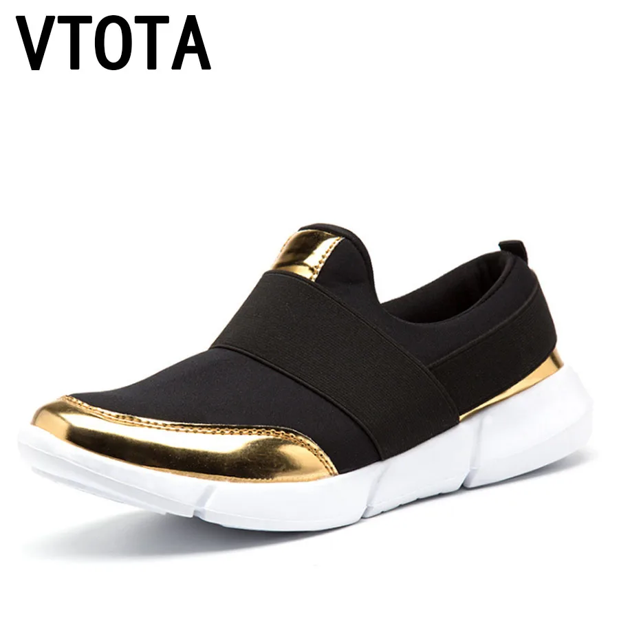 

VTOTA Women Sneakers Ladies Flats Slip On Women Loafers Tenis Feminino Breathable Mesh Shoes Woman Casual Female Footwear H88