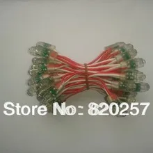 100 шт./заказ 12 мм красный цвет привело модуль пикселей IP66 DC5V вход 0.1 Вт