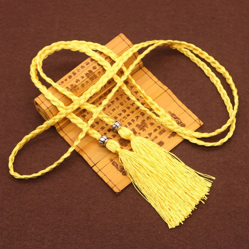2PCS Polyester Two Head Rope Tape Tassels Home Textile Curtain Clothing Pendant Craft Tassels DIY Clothing Decoration Material