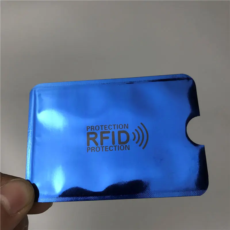 5 шт. алюминиевый Анти Rfid считыватель банк Кредитная держатель для карт Защита Новый Rfid кардридер металлический кредитный держатель для
