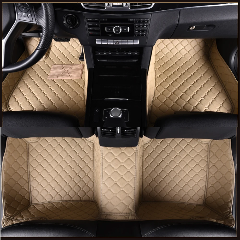 

Car floor mats for Ford Ecosport Fiesta Edge Escape Kuga Fusion Mondeo Explorer Focus 5D car-styling carpet liners