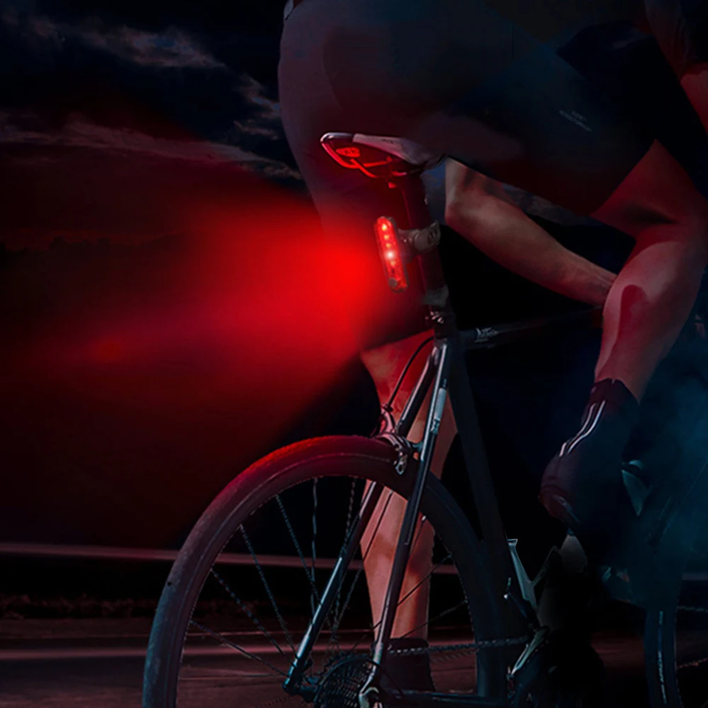 Sale Bicycle Bike Light USB Charging 4 Modes Flash Cycling Taillight Warning Lights Flashlight for Bicycle Rear Bycicle Light 3