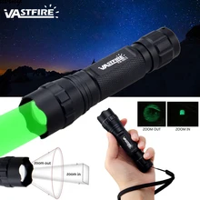 Водонепроницаемый зеленый охотничий светильник масштабируемой тактический фонарь 300 ярдов светильник расстояние с креплением для оружие светильник с винтовое крепление