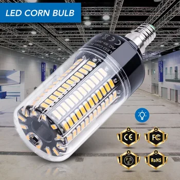 

E14 Corn Bulb E27 LED Lamps 220V B22 High Power 28 40 72 108 132 156 189leds Lights SMD 5736 Lampada Led 110V No Flicker 85-265V