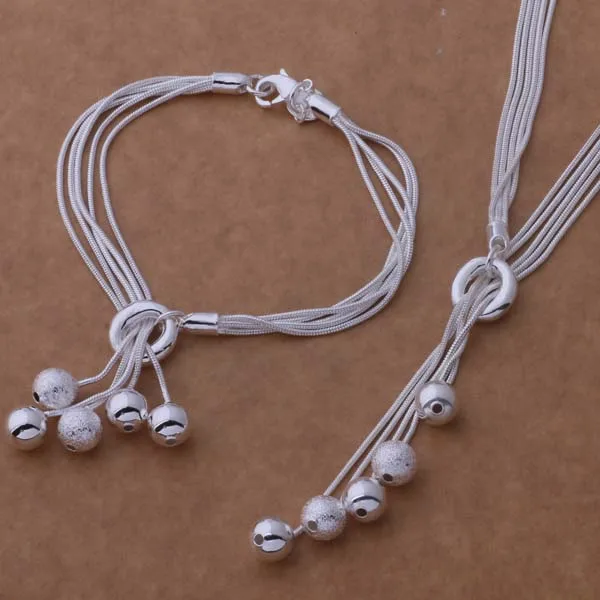 

AS270 Hot 925 sterling silver Jewelry Sets Bracelet 011 + Necklace 494 /aksajbza arfajima