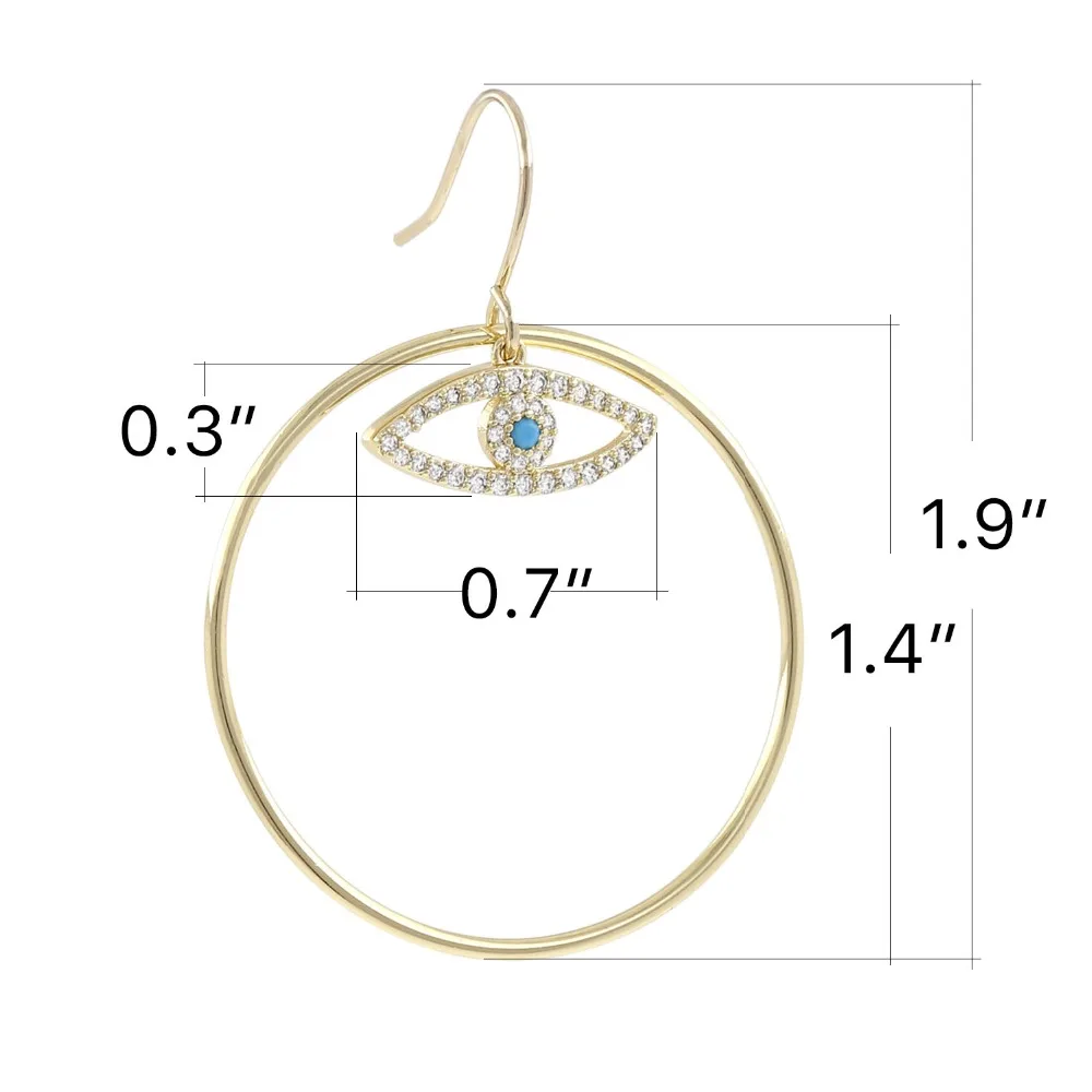 gold hoop circle earrings