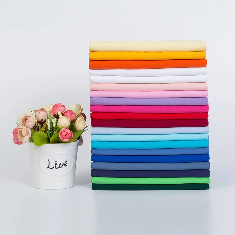 

160CM X 100CM Solid Color Cotton Fabric for Patchwork Breathable Material DIY Dress Blouse Curtain Party Wedding Decoration