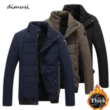 DIMUSI зимняя мужская куртка из флиса и хлопка, толстые теплые парки, мужская верхняя одежда, ветровка, пальто, брендовая одежда 4XL, TA186