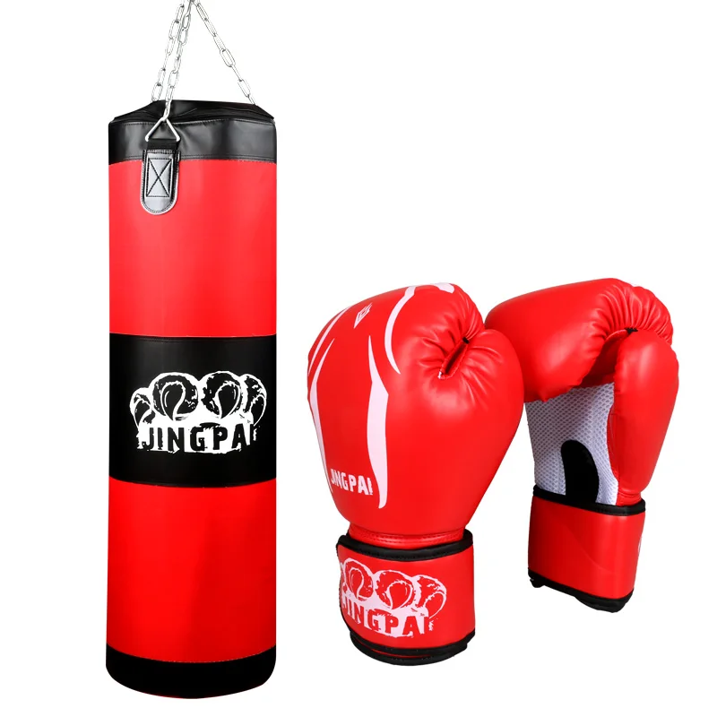 Hot 100cm Oxford boxing sandbag PU leather boxing gloves sand punching bag Grappling training ...