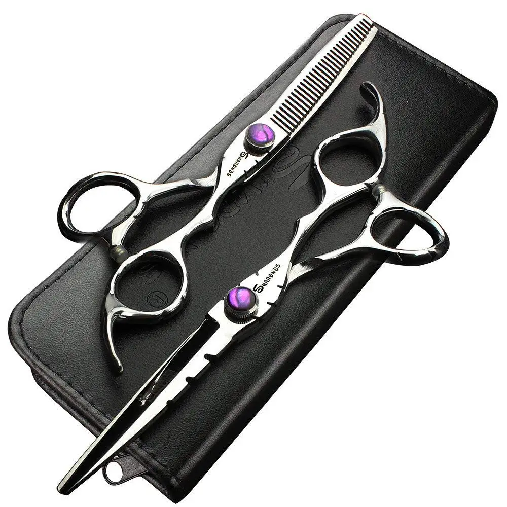 

Professional barber scissors Hairdressing Scissors 6 Inch Salon Tool Japan 440c Hair Scissors Cutting Thinning Scissors