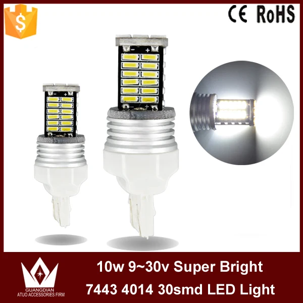 

Guang Dian marker lamp trunk bulb rear light reversing lamp parking light stop light 7443 t20 800lm w21/5w 10pcs 50pcs 100pcs