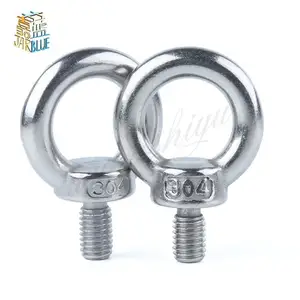 Screw 10pcs M860 M8 x 60 Stainless Steel Eye Bolt Screw,Eye Nuts and Bolts fasterner Hardware,Stud Articulated Anchor Bolt