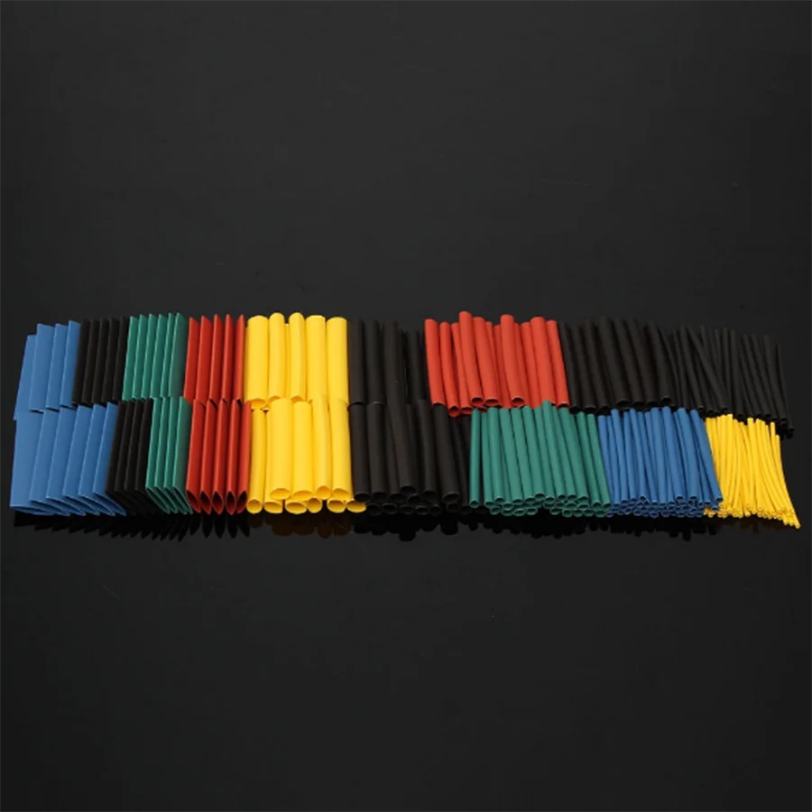 

New 280Pcs Polyolefin Insulation HeatShrink Tubing Shrinkage ratio 2:1 Tube Kit Shrinkable Cable Sleeving Wrap Wire