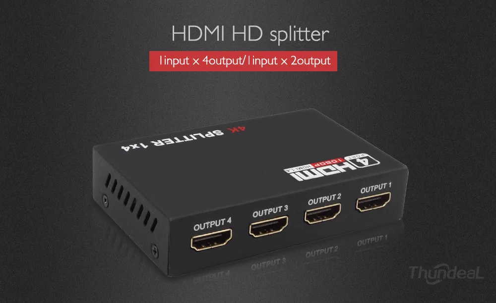 Для DVD PS3 Xbox с Мощность без Переключатель HDMI Разделение тер Full HD 1080 p 2 K * 4 K видео HDMI 1X2 1X4 1X8 Разделение 1 в 2/4/8 из двойной дисплей