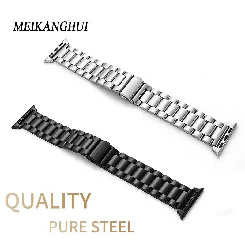 Stainless Steel Watch Bands for Apple Watch 38mm 42mm Link Bracelet Strap Fashion Bands For iwatch 4