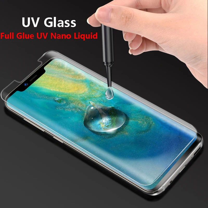 

Full Glue UV Nano Liquid Tempered Glass For samsung galaxy s8 s9 Plus Note 8 Note 9 S7 edge Screen Protector 9H 3D Full Cover