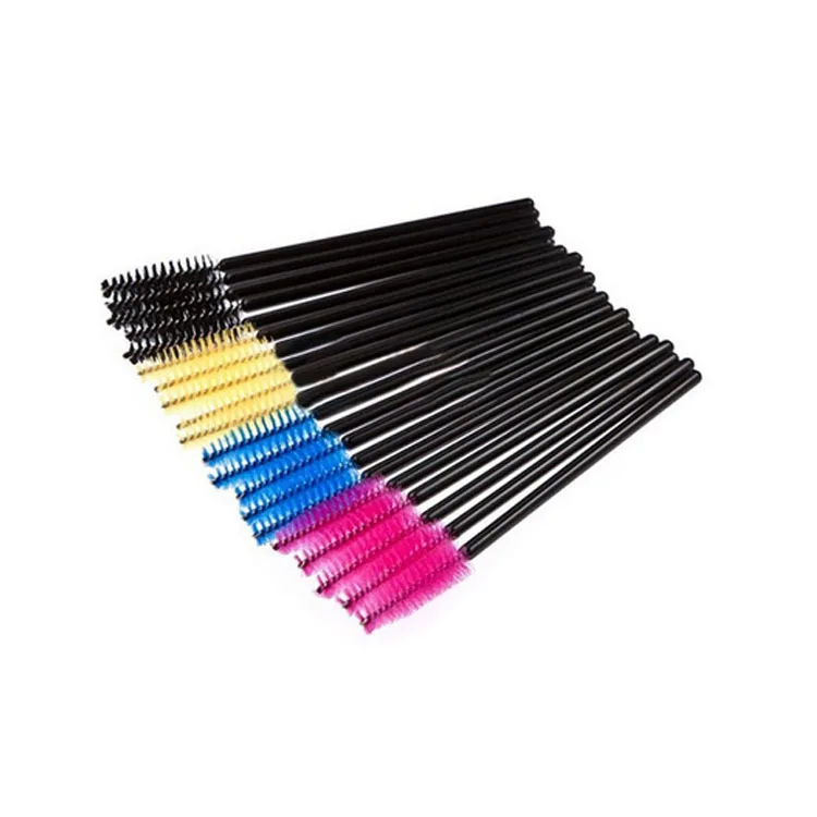 

Super Deal 50Pcs Eyelash Brushes Makeup Brushes Disposable Mascara Wands Applicator Spoolers