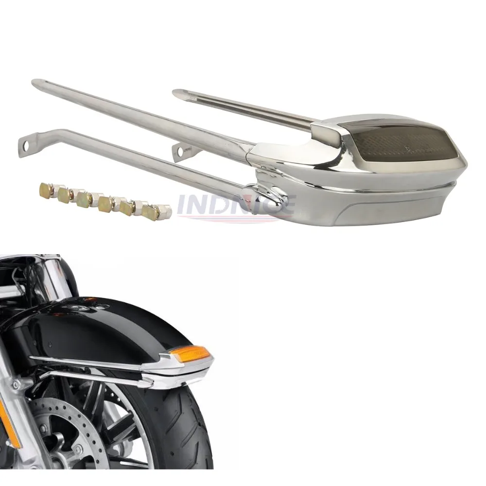For harley touring CVO Air Wing Front Fender Rail with tip light for