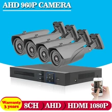 home security 8ch AHD 1080N 1.3MP HD Camera  CCTV video surveillance dvr recorder HDMI 1080P 8 channel DVR for monitoring system