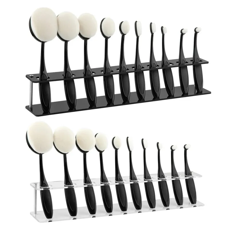 2018 Makeup Brushes Display Holder Storage Stand Toothbrush Oval Brush