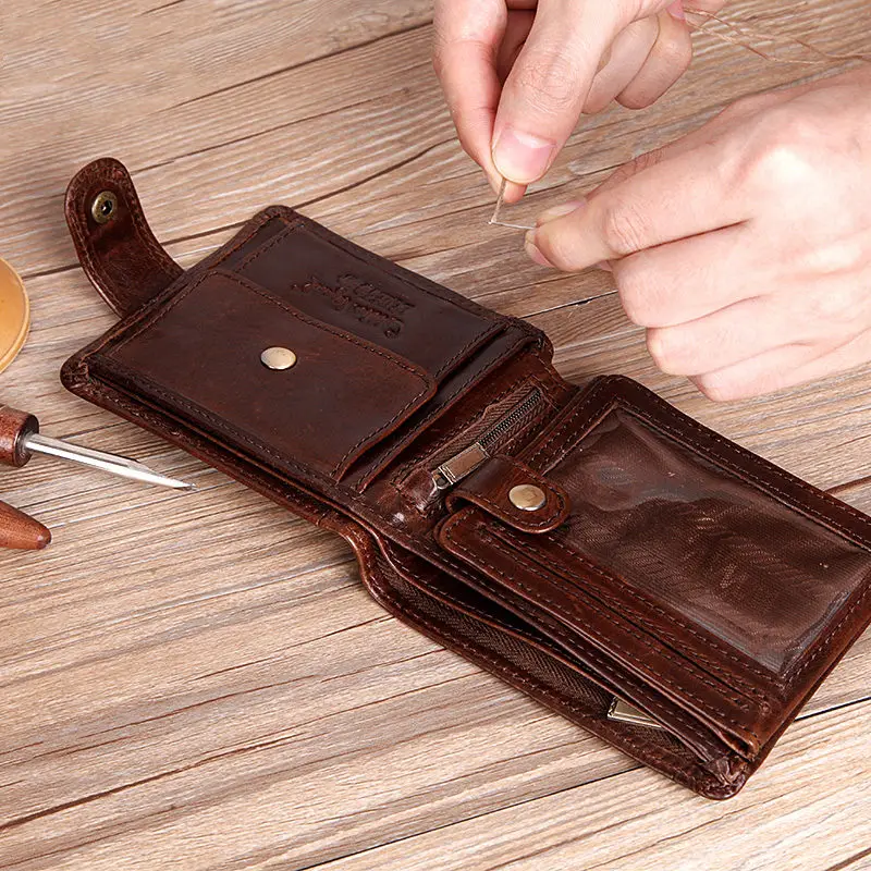 Cobbler Legend Real Cowhide Leather Bifold Clutch Genuine Leather Men's Short Wallets Coin Purses Male ID Credit Cards Holder Cobbler Legend Real Cowhide Leather Bifold Clutch Genuine Leather Men's Short Wallets Coin Purses Male ID Credit Cards Holder