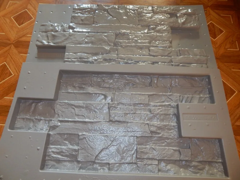 2 шт. пластиковые формы для бетон гипс стены каменный цемент плитки вилка 3 декоративные настенные формы