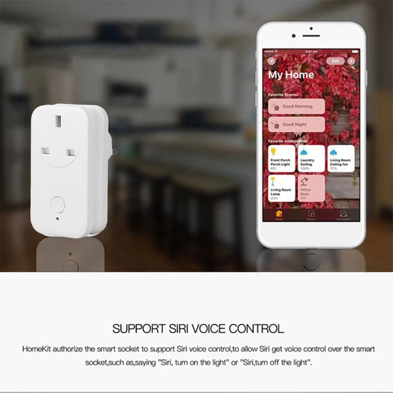 Wifi переключатель Ws2 умная розетка для Apple Homekit Alexa Google Home приложение голосовое дистанционное управление Uk Plug