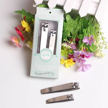 

2pcs/set Nail Clipper Stainless Steel Nail Art Trimmer Cutter Toe Nail Scissor Cuticle Rotating Large Carbon Manicure Care Tools