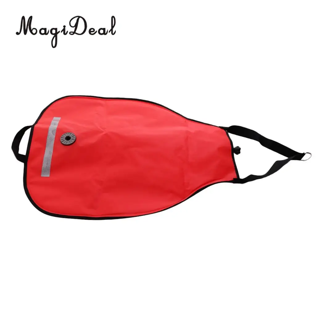 210D Nylon Heavy Duty Perfeclan Durable Nylon Scuba Dive 50lbs Salvage Lift Bag w/ Dump Valve for Swimming Diving Accessories