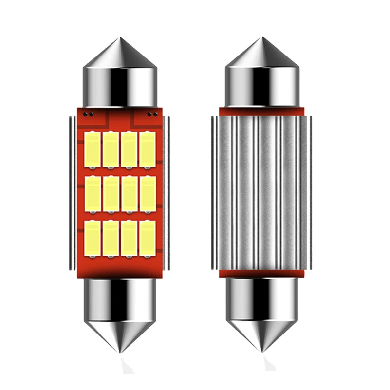 4 шт. светодиодный фонарь C5W 36 мм 12SMD купольный светильник для салона автомобиля ing