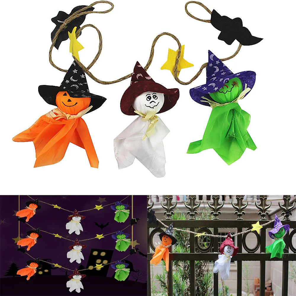 halloween party diy decorations hanging doll ornaments lanyard cute pull flower bar classroom dress up props - Halloween Hanging Decorations halloween party diy decorations hanging doll ornaments lanyard cute pull flower bar classroom dress up props - Halloween Hanging Decorations