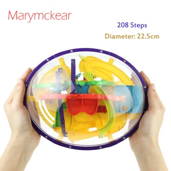 

3D Magic Maze Ball Perplexus Magical Intellect Ball educational toys Marble Puzzle Game IQ Balance Toy 208 Step