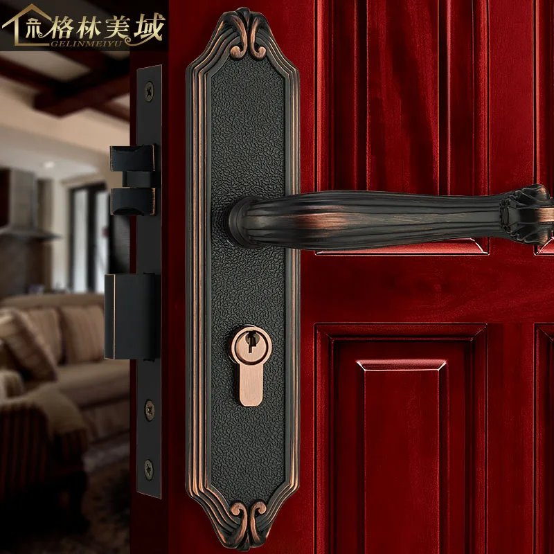 European full copper door lock American pure copper door lock interior door lock villa lock bedroom door lock European full copper door lock American pure copper door lock interior door lock villa lock bedroom door lock