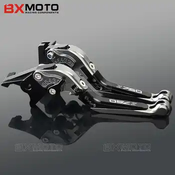 With LOGO Z750 For KAWASAKI Z750 Z 750 2007-2012 CNC Aluminum Motorcycle Adjustable Folding Extendable Brake Clutch Levers
