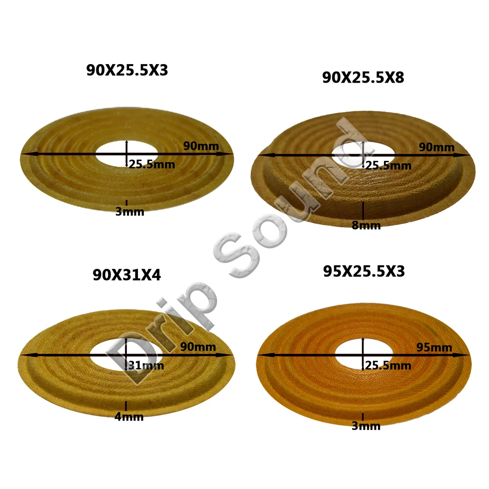 2 шт. 90x25 5/90x3 1/95x25 5 мм эластичная волна громкий динамик сабвуфер аксессуары для