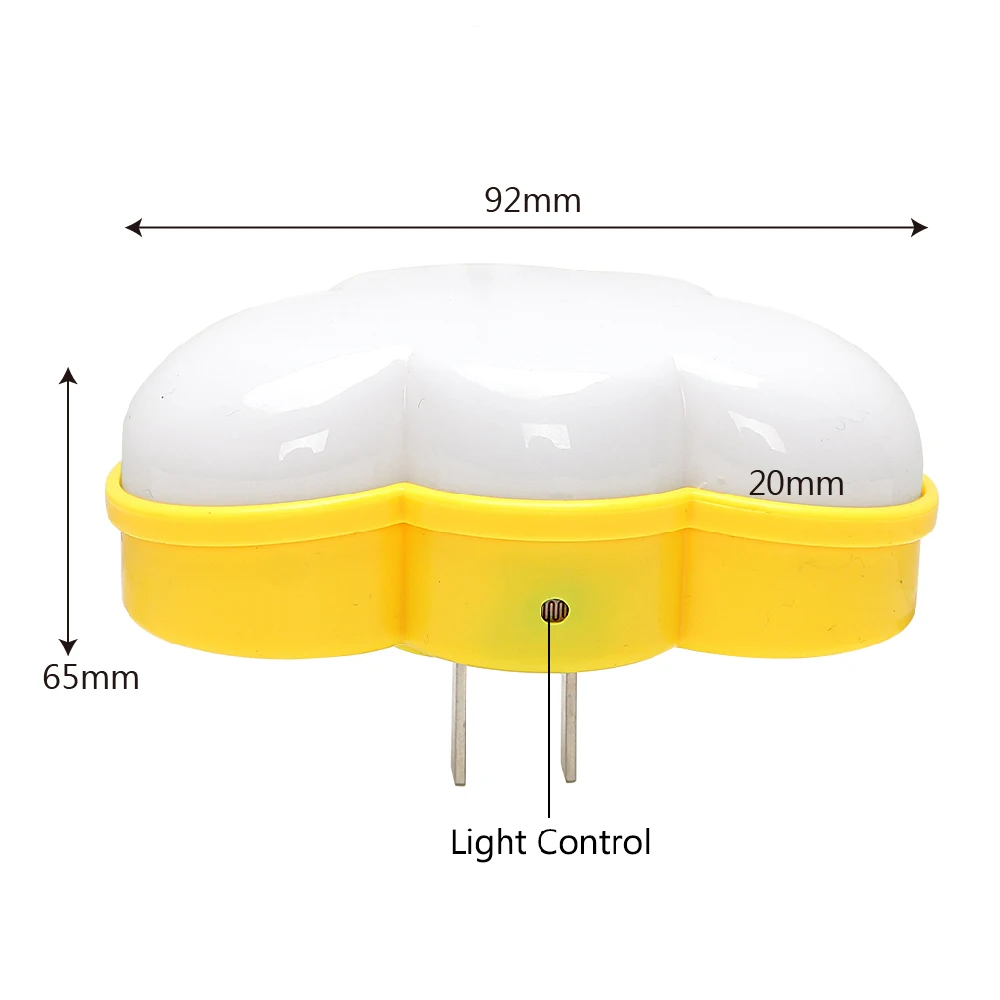 Woodpow светильник Сенсор Управление мини облако подсолнечника светодиодный ночной Светильник для Темная ночь детей Спальня прикроватная лампа с вилкой ЕС/США