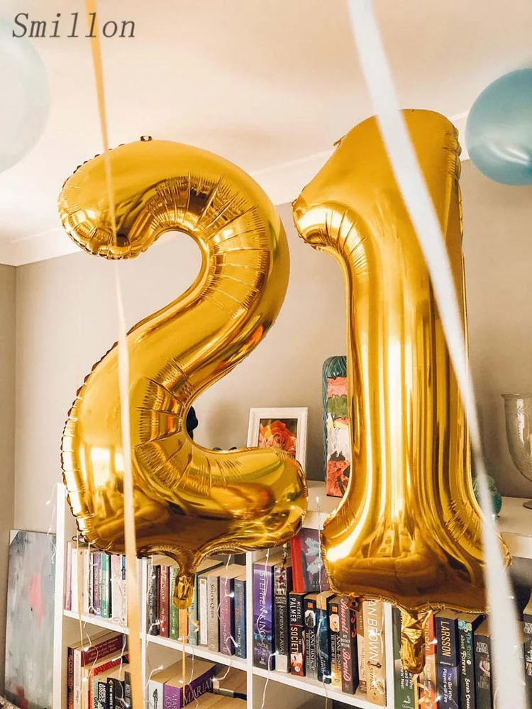 

40 Inch Number Foil Ballons Gold balloons Birhhday Party decorations unicorn balloon balloons Dinosaur Party dinosaur balloons