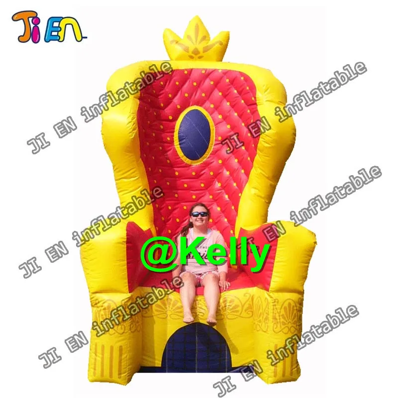 Free shipping pineapple design inflatable throne chair, big air