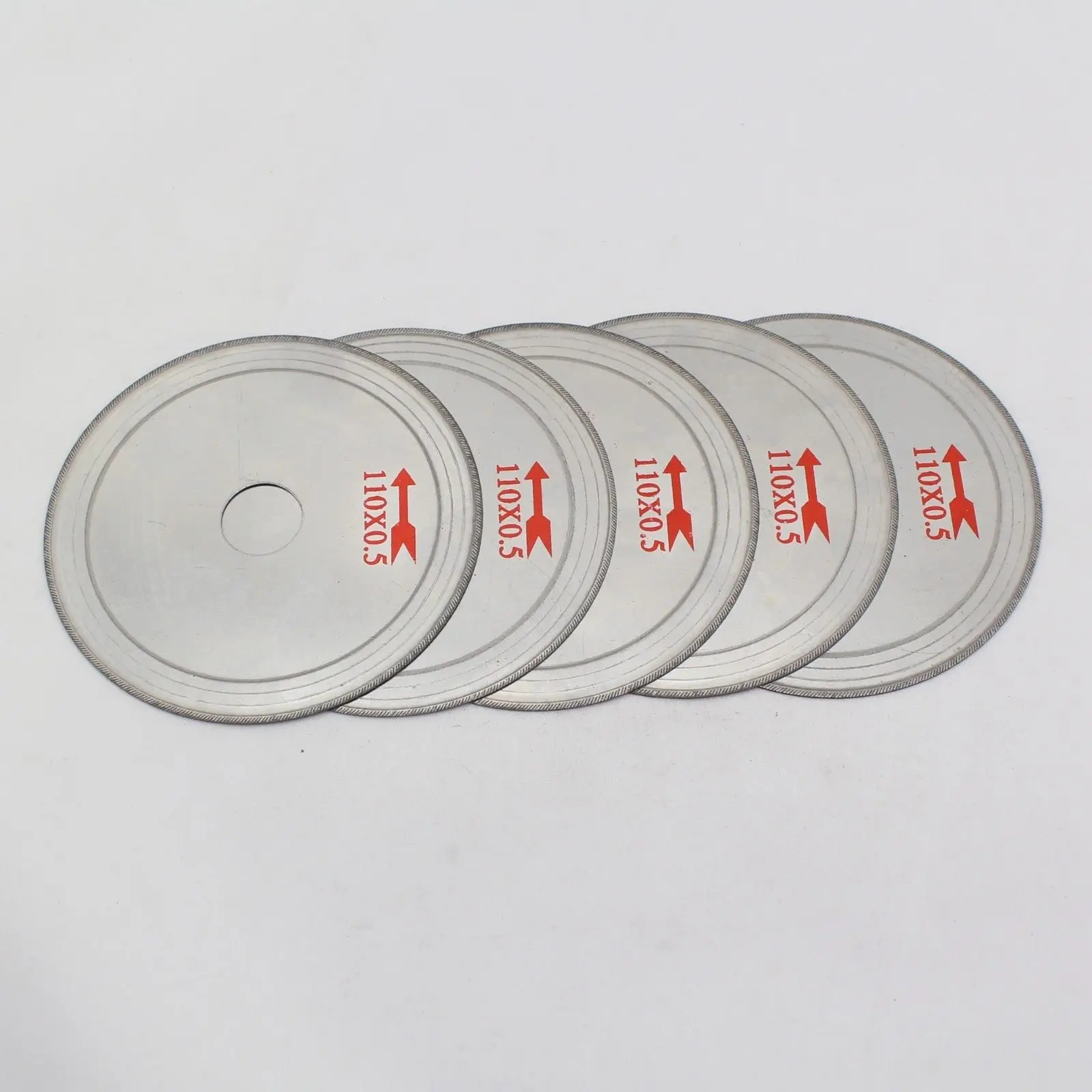 

5Pcs 4.5" inch Ultra-Thin Diamond Lapidary Saw Blade Cutting Disc 3/4" Rim 0.6mm ILOVETOOL