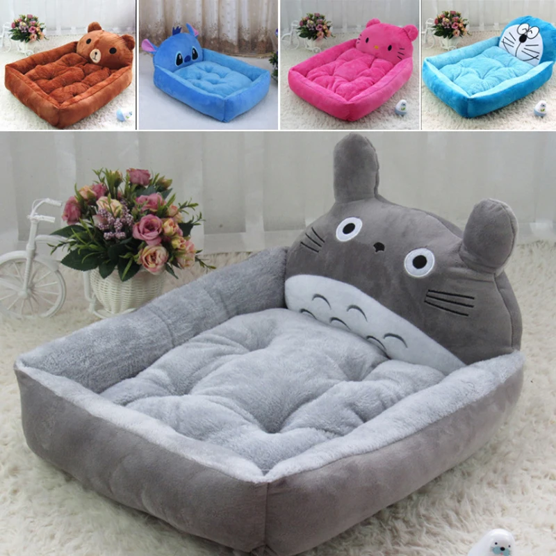 

New 6 Choices PP Cotton Dog Bed Animal Cartoon Shaped Pet Dog Sofa Puppy House Flannel Kennel Cat Litter Dog Mats S M Two Models