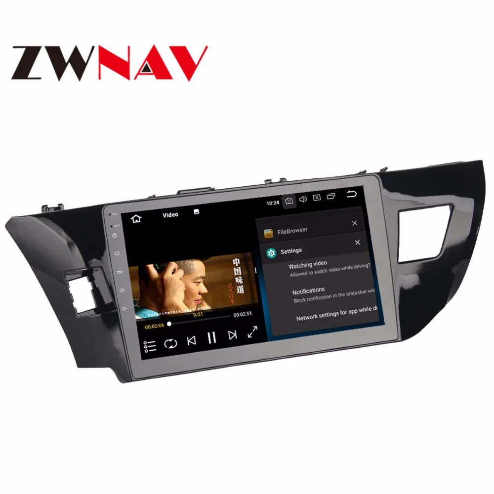 Best 10.2"Android 7.1 8.0 Car GPS Radio DVD Player For Toyota Corolla 2014-2016 with Octa Core 4GB+32GB Auto Stereo Multimedia Navi 3