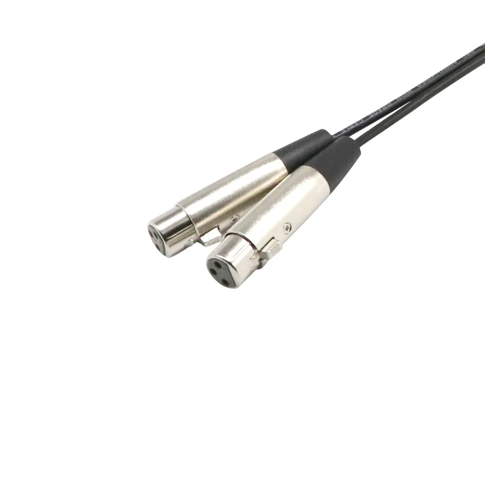 

HDMI Cables Dual XLR Male to Dual RCA Female Patch Cable - 2-XLRM to 2-RCA Audio Cord Flexible Rubber Jacket D23