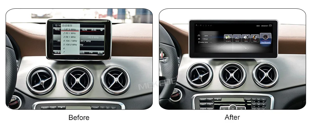 Flash Deal MEKEDE 3+32G Car Multimedia Player Android 7.1 Car DVD radio player For Benz CLA class C117 X117 W117 2013-2015 4G lte BT wifi 6