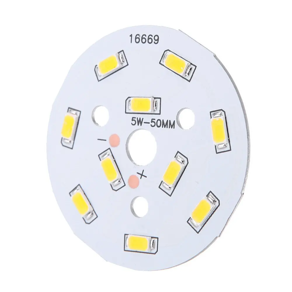 2 x 5W LED Light Round 5730 SMD Lamp Plate 10 LEDs Super Bright LED