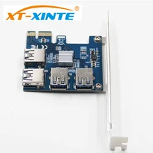 XT-XINTE Riser Card PCI-E USB 3.0 PCIe Port Multiplier Card PCI Express PCIe 1 to 4 PCI-E to PCI-E for BTC Miner Machine