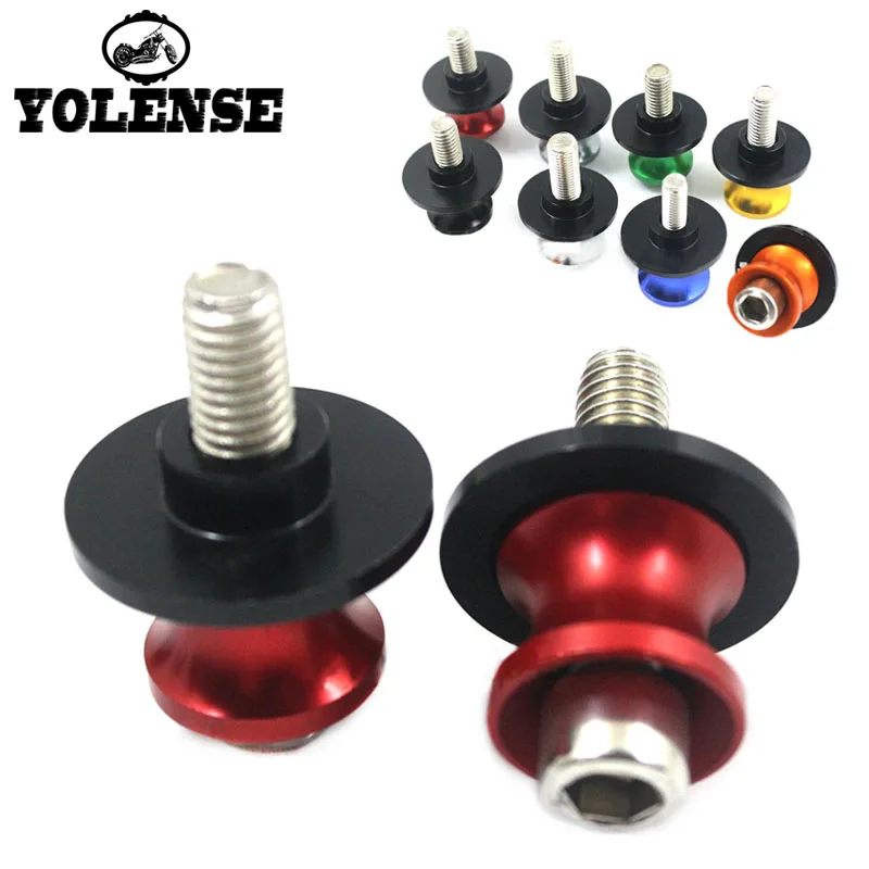 

For Yamaha YZF R1 R1M R6 R3 R15 R25 Motorcycle Accessories Swingarm Spools slider 6mm stand screws