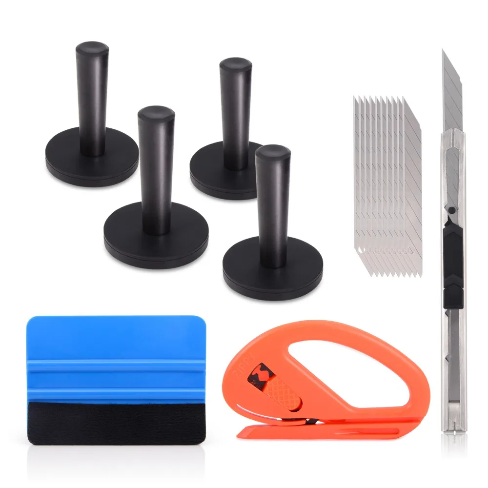 

EHDIS Vinyl Film Car Wrap Sticker Accessories Tool kit Squeegee Scraper Magnet Holders With Cutter Knife Blade Tints Tool